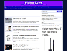 Tablet Screenshot of fisikazone.com
